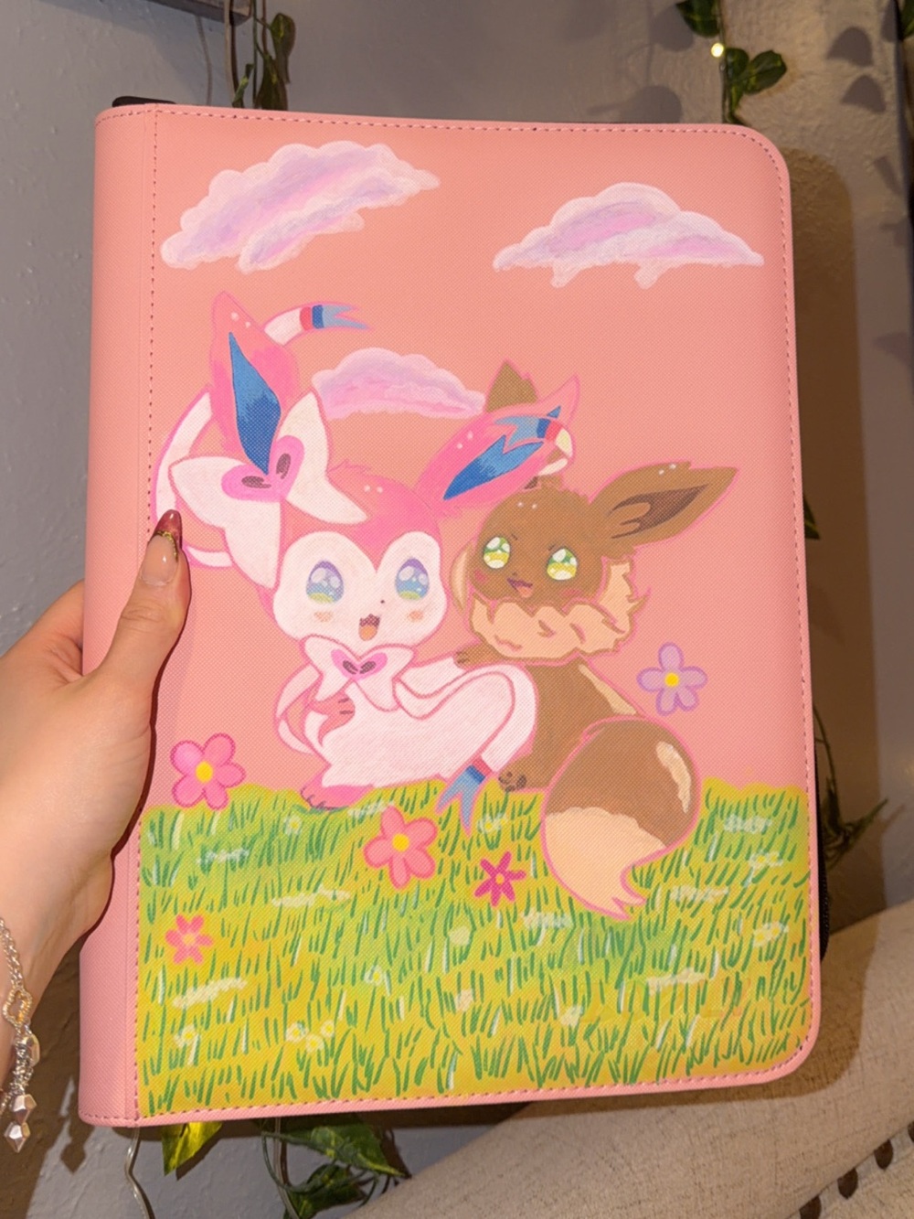 Pink Pokémon Sylveon & Eevee Folio Case